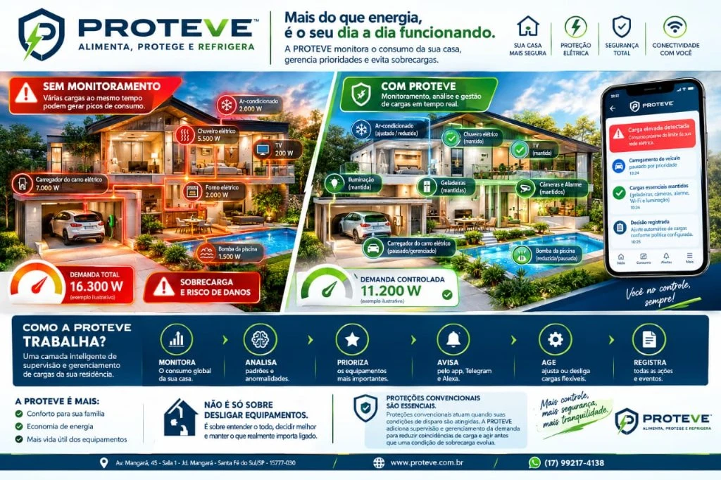 Instala&ccedil;&atilde;o residencial real supervisionada pela PROTEVE